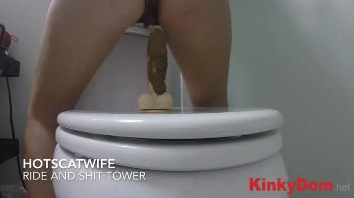 HotScatWife (RIDE and SHIT TOWER - FullHD 1080p) [mp4 / 1.22 GB]
