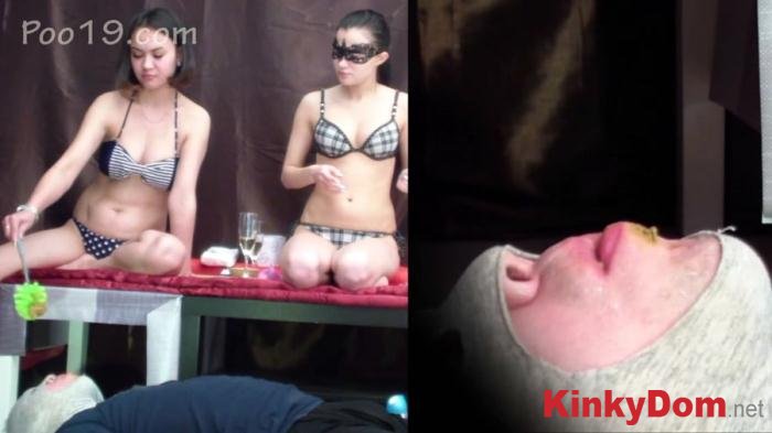 Smelly Milana (2 mistresses tore my mouth and crapped into it - FullHD 1080p) [mp4 / 2.14 GB]
