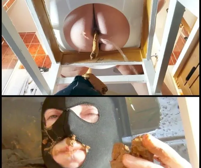 Fanni (Monster shit sausage for the slaves under the toilet seat - FullHD 1080p) [mp4 / 521 MB]