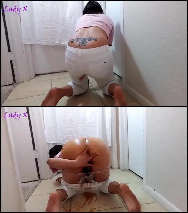 (Diarrhea girls in white jeans. - FullHD 1080p) [Jav Scat / 795 MB]