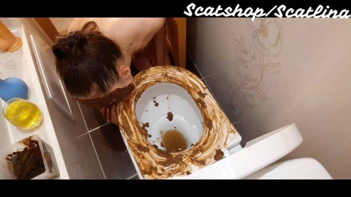 ScatLina (Dirty toilet (part 1) - FullHD 1080p) [mp4 / 1.28 GB]