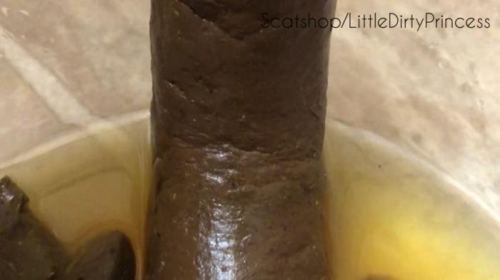 LittleDirtyPrincess (Long thick poop served in a bowl of pee for you - FullHD 1080p) [mp4 / 609 MB]