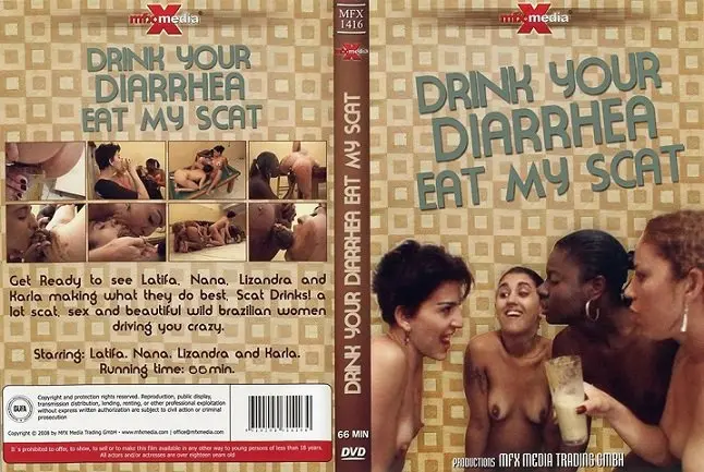 Latifa, Nana, Lizandra, Karla (MFX-1416 Drink your Diarrhea, Eat my Scat - DVDRip) [mp4 / 411 MB] - Scat Download