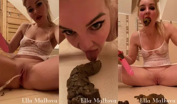 Scat Ella (Masturbating and Licking Shit - UltraHD 2K) [mp4 / 440 MB] - Scat Download