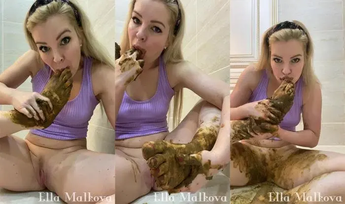 Scat Ella (Shitty Toe feet Sucking - UltraHD 2K) [mp4 / 819 MB] - Scat Download