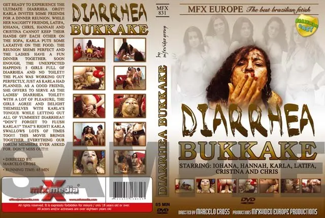 Chris, Hannah, Cristina, Latifa, Iohana Alvez, Karla (Diarrhea Bukkake MFX-831 - DVDRip) [avi / 490 MB] - Scat Download