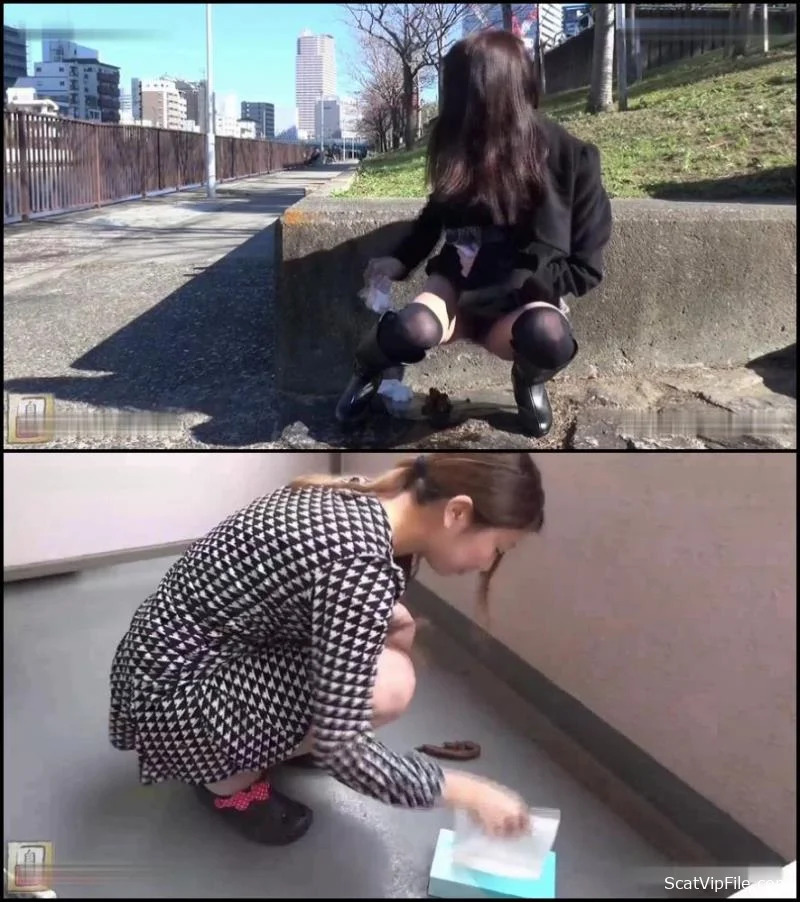 (Self filmed girls poop in public places. - FullHD 1080p) [MPEG-4 / 581 MB]