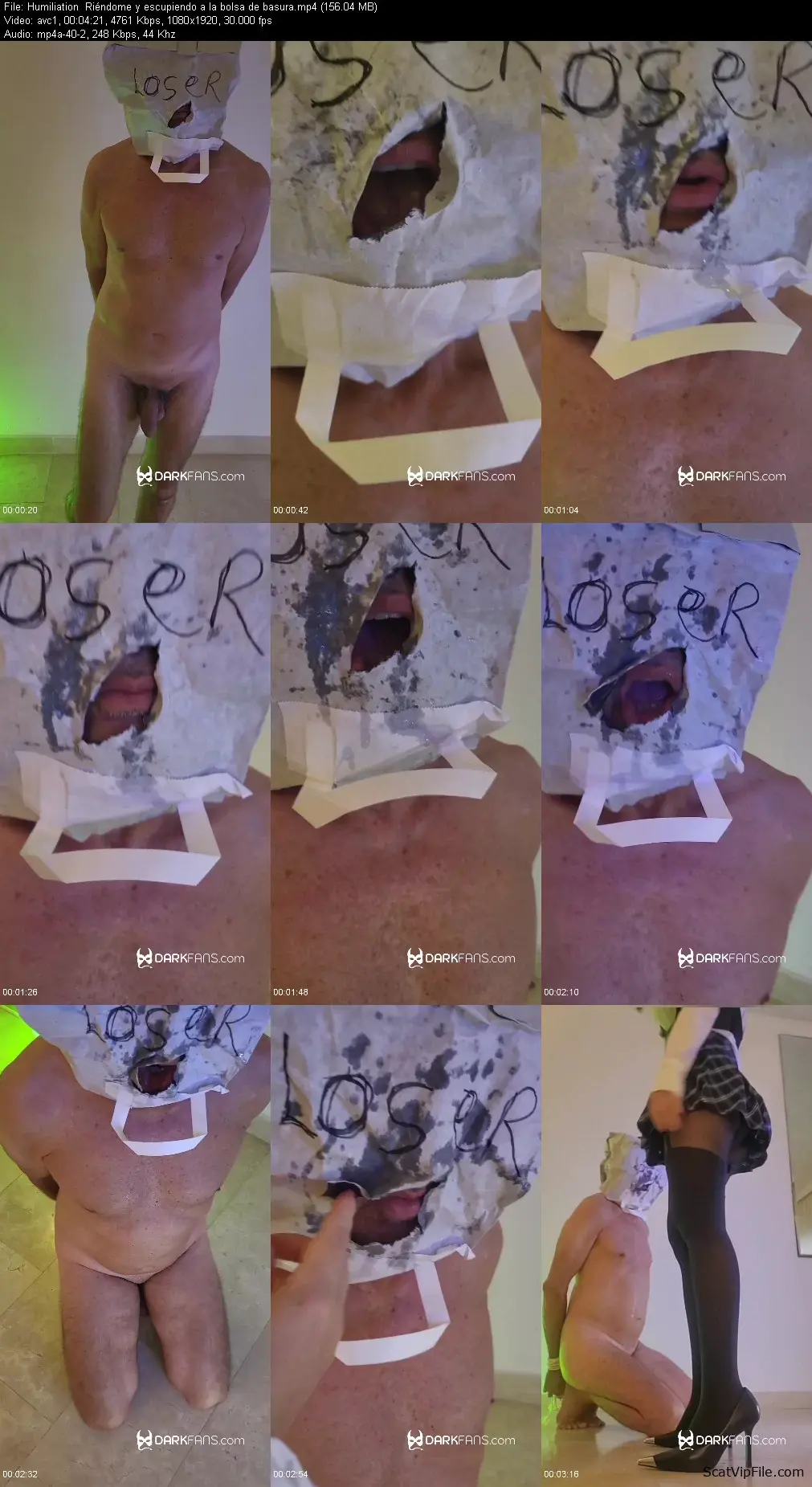 Domina Marbella (Humiliation and Riéndome y escupiendo a la bolsa de basura - FullHD 1080p) [AVC / 156.04 MB] screenshot