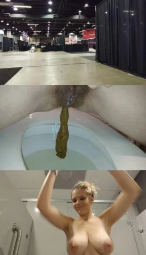 CandieCane (Public Porn Convention Pee and Surprise Poop - FullHD 1080p) [mp4 / 1.12 GB]