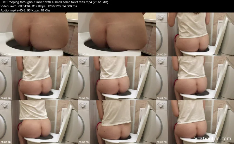 Alice Top (Pooping throughout mixed with a small some toilet farts - HD 720p) [AVC / 26.51 MB] screenshot