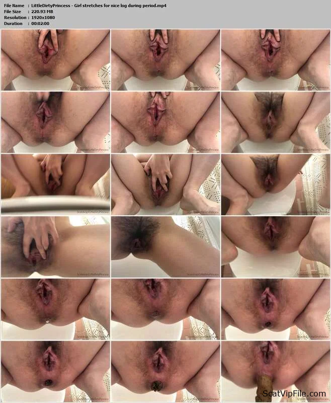 LittleDirtyPrincess (Ella Skerry) (LittleDirtyPrincess - Girl stretches for nice log during period - FullHD 1080p) [mp4 / 220.9 MB] screenshot