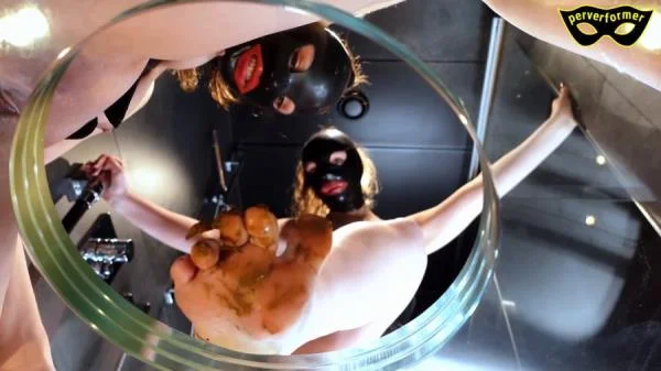 Mistress Kirsch, Yara Frei, Mistress Clara (Shit Pressed Into Your Mouth With Our Dirty Feet - FullHD 1080p) [mp4 / 220 MB]