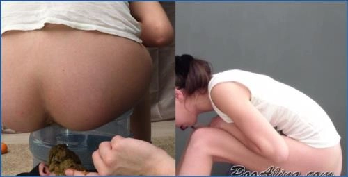 PooAlina (Alina pooping after constipation 2 days - Russian Slave - HD 720p) [mp4 / 300.15 MB] - Scat Download