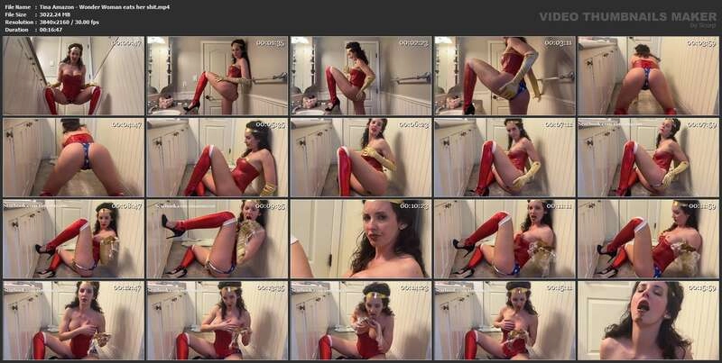 Wonder Woman eats her shit - 4K UltraHD [mp4 / 2.95 GB] screenshot