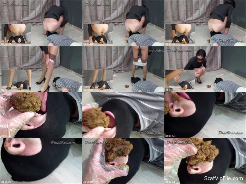 Alina Pooping at University with PooAlina in Shit Eating Video screenshot