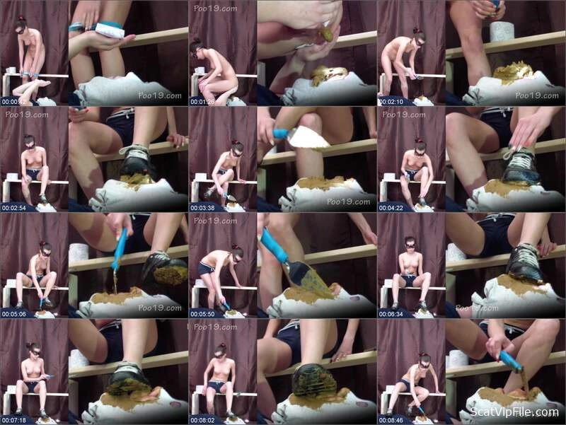 Christina's Ass Explodes with Milana Smelly in Shit Eating Porn Video 💩 screenshot