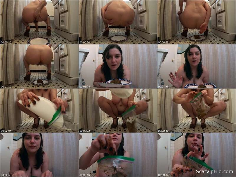 Layla Lee's Scat Eating clip in High Heels and Painted Nails screenshot