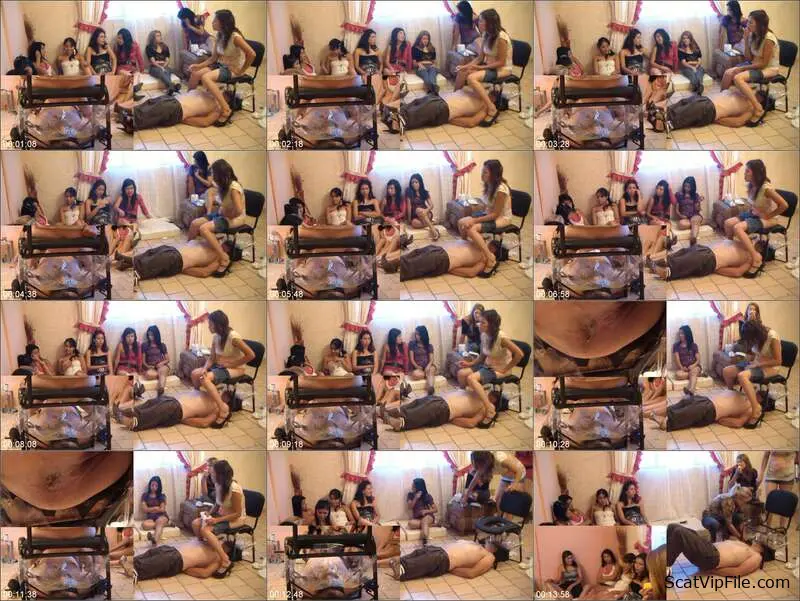 Mercedes Brings Hardcore Kaviar in Toilet Chair Feeding vid screenshot
