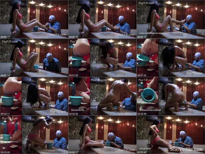 Milana Smelly Drops a Heavy Shit and Pee Clip for Toilet Slave screenshot
