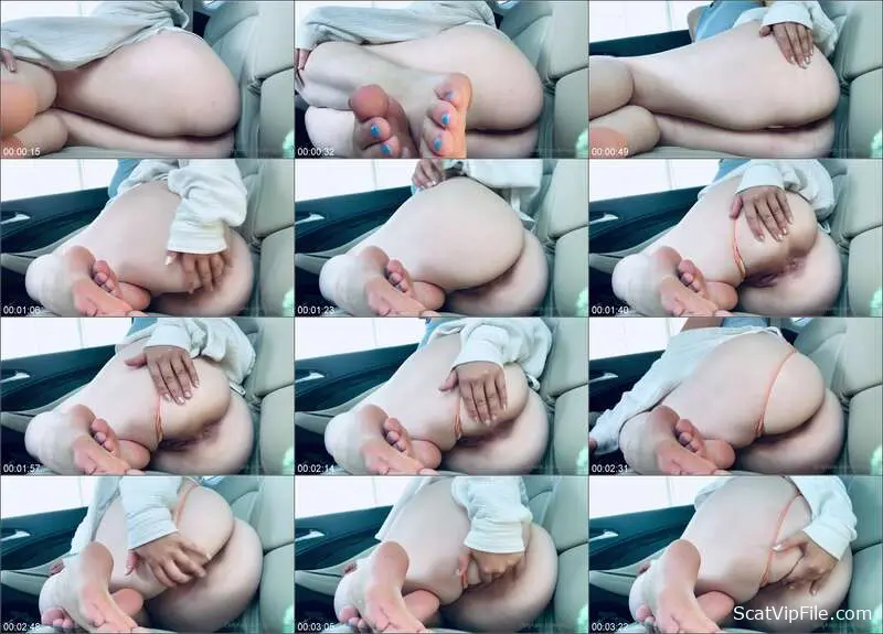 Scat Porn: Toes and Gas 1 with Queen Kitsy's Real Shitting Action screenshot