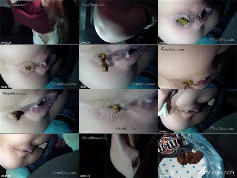 Scat Porn with PooAlina: Shit Young Girls & M&M's- Free Russian Clip screenshot