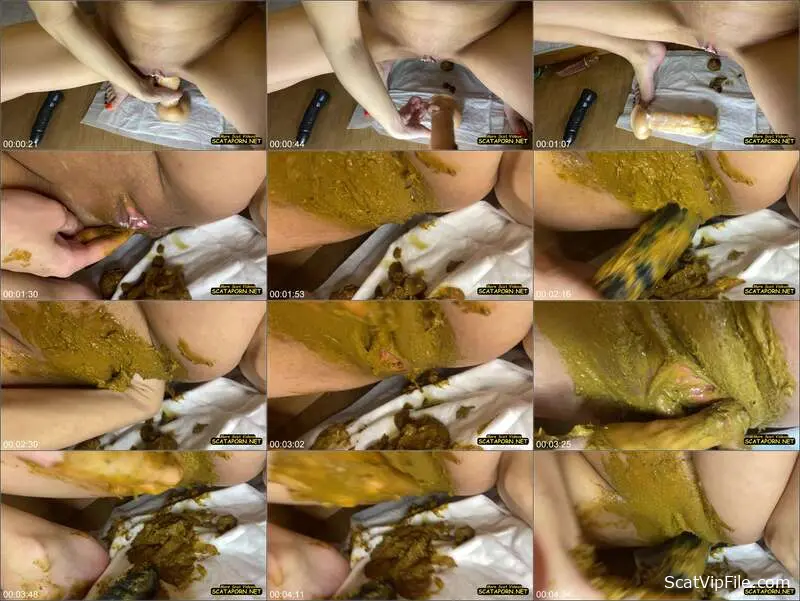 Veronika Fists Dirty Pussy Packed with Shit and Pissing screenshot