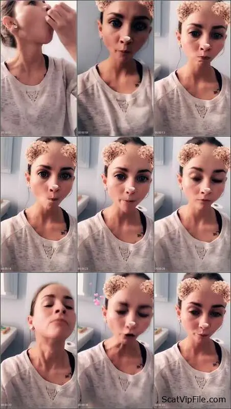 LilbuttLex Licks Anal Beads Clean in Scat Porn Video screenshot