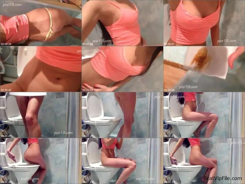 MilanaSmelly: Sweet girl Christina pooping and smearing in toilet screenshot