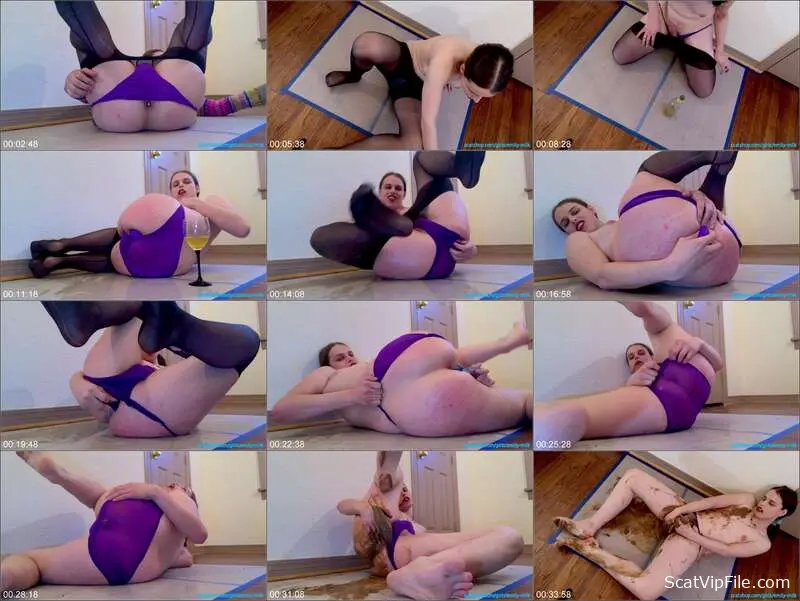 Emily Milk Nasty Panty Poop with Toys and Shit Eating Video screenshot