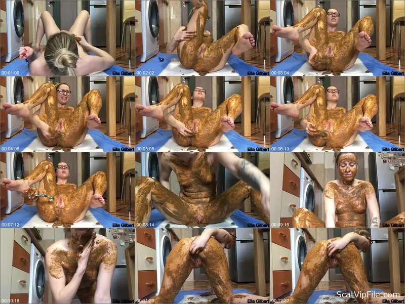 Ella Gilbert Scat Porn Video with Extreme Facial and Body Smearing screenshot