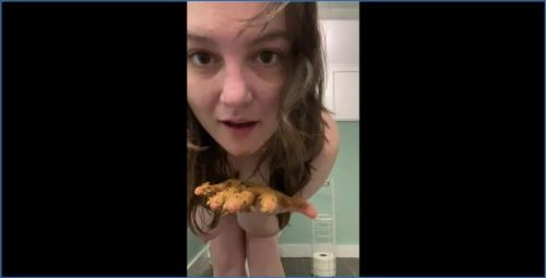 Layla Lee's Extreme Lace Panties Poop and Shit Eating video - Scat Download