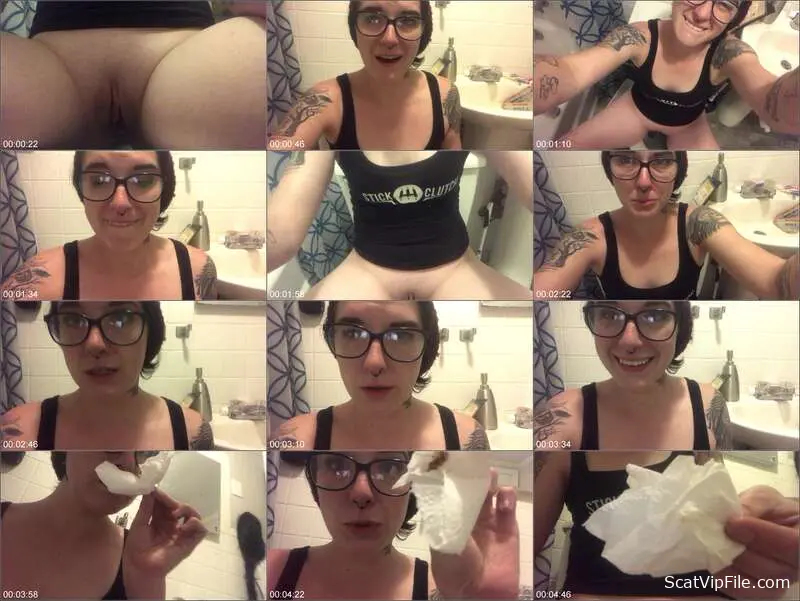 Missellie Pukes and Shits in Extreme Scat Porn Video screenshot