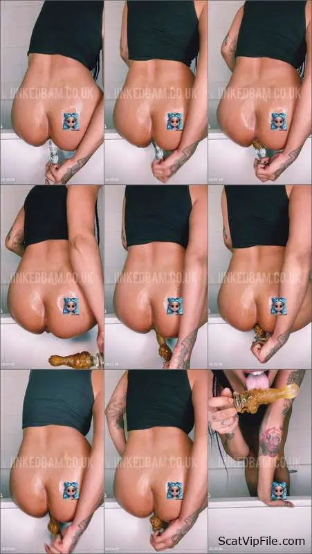 Taste Poop with Inked Bambi in Fetish Scat Porn Video screenshot