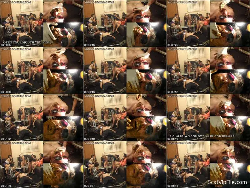 Spanish Femdom Puke and Scat Facesitting porn by Stupid Slaves screenshot