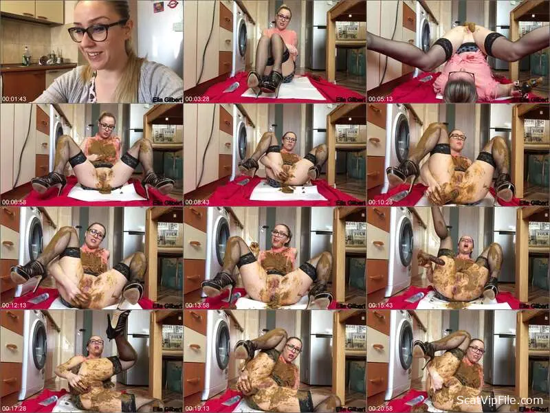 Ella Gilbert in Hardcore Peeing and Extreme Facial with Clothing Smearing screenshot
