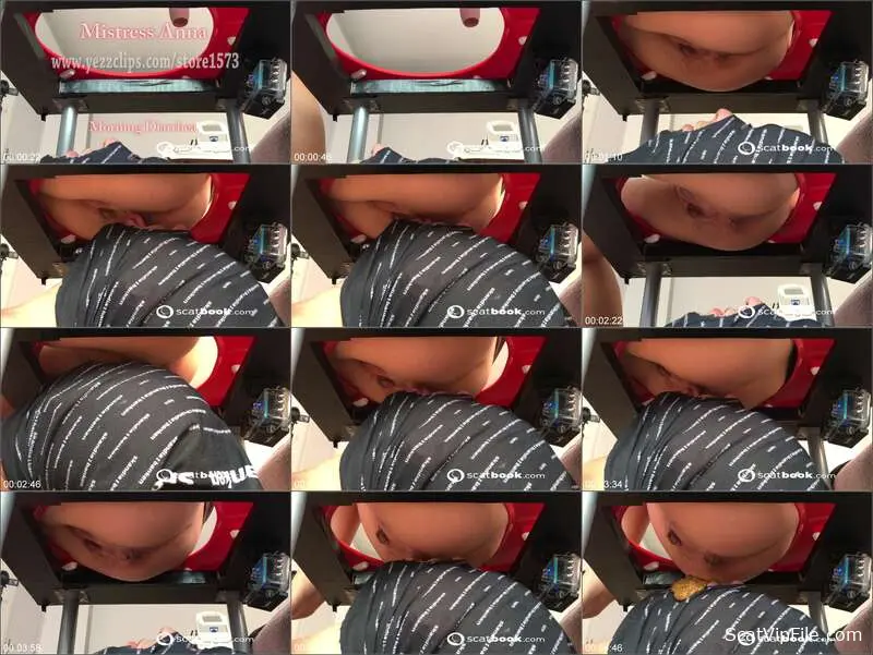 Mistress Anna's Hardcore Femdom in Morning Diarhea 2024 Scat Video screenshot