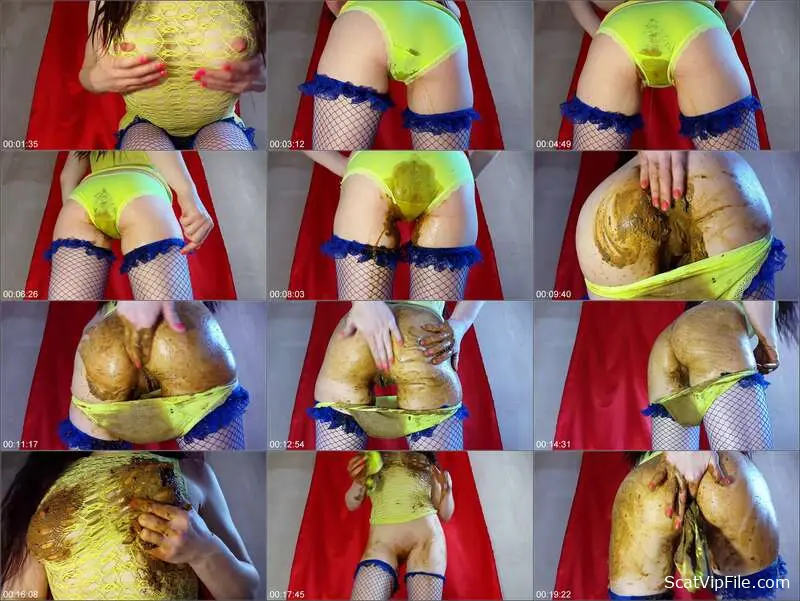 Anna Coprofield Delivers Hardcore Action in Dirty Yellow Panties Clip screenshot