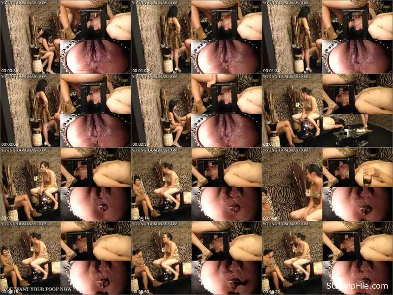 Stupid Slaves in Dirty Enema for Girls on the Shit Bench Part 08 screenshot