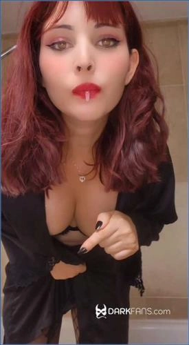 Scat Porn POV with Domina Marbella in Black Lingerie Femdom Style - Scat Download
