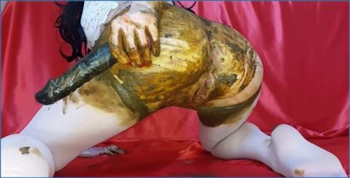 Hardcore Pooping and Smearing with Anna Coprofield in White Pantyhose - Scat Download