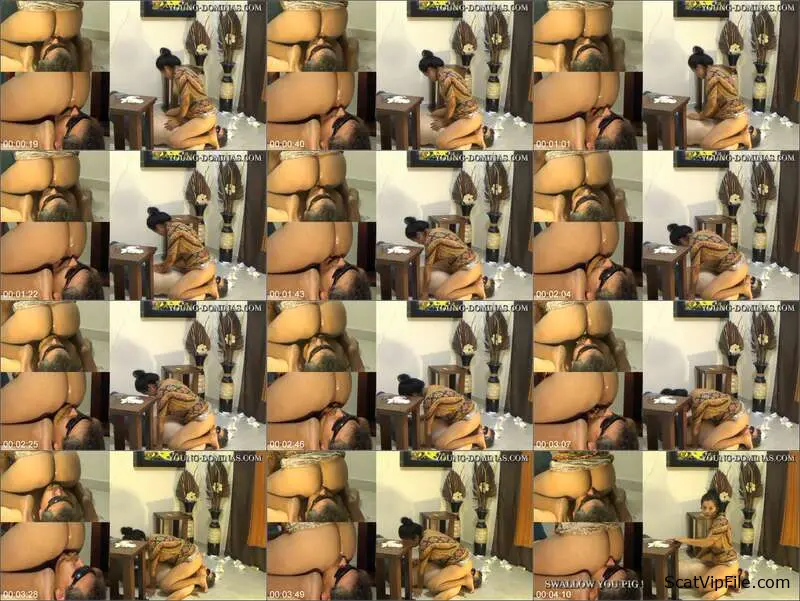 Stupid Slaves in Heavy Facesitting and Enema Shit Fetish Video screenshot
