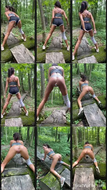LilbuttLex in Ball Bearing Hike Scat Porn Video screenshot