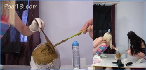 Milana Smelly's Puking and Piss Drinking Show - Grimy Scat Action - Scat Download