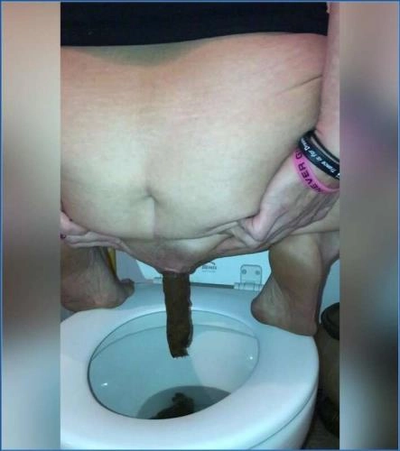 Allura's Pregnant Big Boobs BBW Shit Show - Textured Poop on Toilet - Scat Download