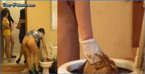Mexican Latina's Peeing and Sadomasochism in a Mucky Human Toilet - Scat Download