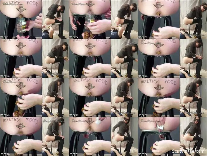 PooAlina Sweetly Pooping with Fart in Mouth - Extreme Russian Scat screenshot
