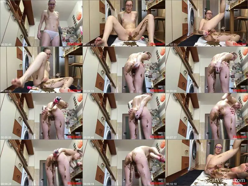 Ella Gilbert Shits on the Toilet and Plays With Her Mess - A Dirty screenshot