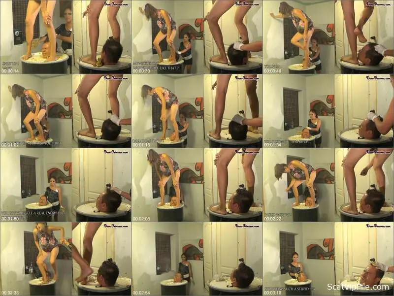 Latina Domme Slaps and Smears in Peeing Scat Spree screenshot