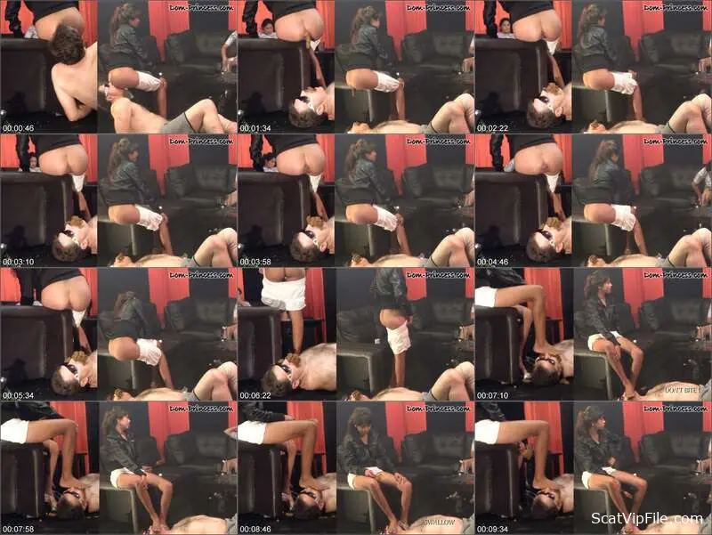 Spanish Latina Domme Pees and Commands Ugly Submissive to Eat Shit screenshot