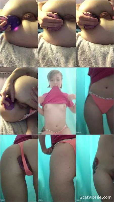 Sexandcandy18's Enema and Puke Fest with Dildo Fun - Scat Nasty Fun screenshot